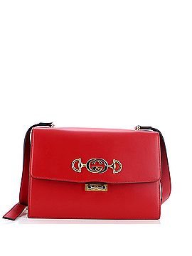 Gucci Zumi Flap Shoulder Bag Leather Small (view 1)
