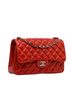 Chanel 100% Lambskin Red Jumbo Classic Lambskin Double Flap One Size - photo 3