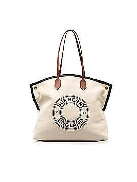 Burberry Canvas Society Tote (view 1)