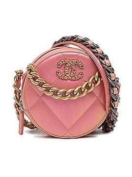 Chanel 19 Round Lambskin Clutch With Chain (view 1)