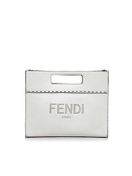 Fendi Mini Logo Debossed Shopper Bag (view 1)