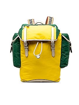Burberry Colorblock Nylon Drawstring Backpack (view 1)