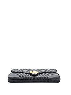Gucci GG Marmont Flap Clutch Matelasse Leather (view 2)