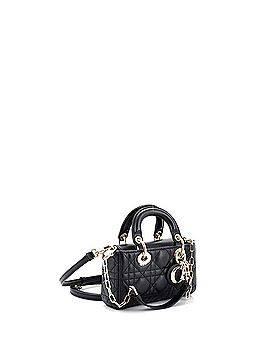 Christian Dior Lady D-Joy Bag Cannage Quilt Lambskin Micro (view 2)
