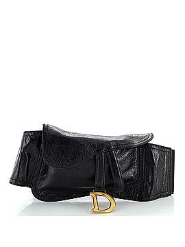 Christian Dior Saddle Double Buckle Belt Bag Leather (view 1)