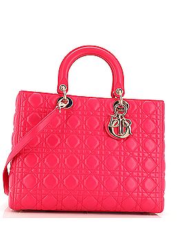 Christian Dior Lady Dior Bag Cannage Quilt Lambskin Large (view 1)