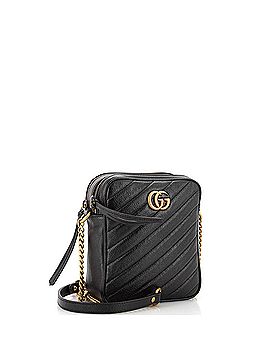 Gucci GG Marmont Double Zip Camera Bag Diagonal Quilted Leather Mini (view 2)