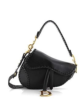 Christian Dior Saddle Handbag Whipstitch Leather Medium (view 1)