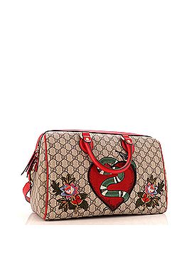 Gucci Convertible Boston Bag Embroidered GG Coated Canvas Medium (view 2)