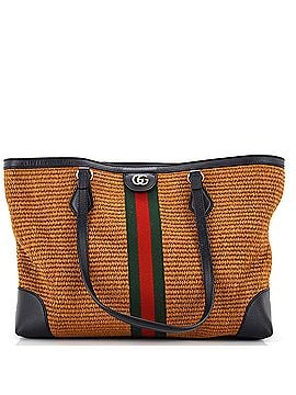 Gucci Ophidia Shopping Tote Straw Medium (view 1)