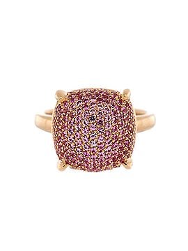 Tiffany & Co. Paloma Picasso Sugar Stacks Ring 18K Rose Gold with Pink Sapphires 12mm (view 1)