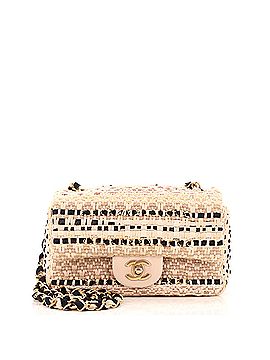 Chanel Classic Single Flap Bag Quilted Tweed with Woven Chain Mini (view 1)