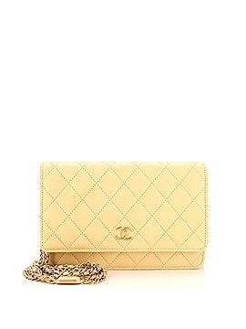 Chanel CC Plate Wallet on Chain Quilted Lambskin (view 1)