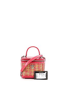 Chanel Take Away Vanity Case Rattan and Calfskin Small (view 2)