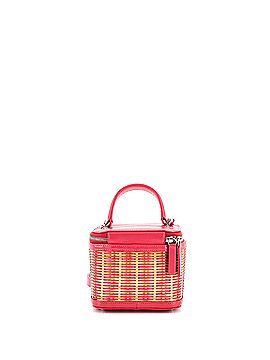 Chanel Take Away Vanity Case Rattan and Calfskin Small (view 2)