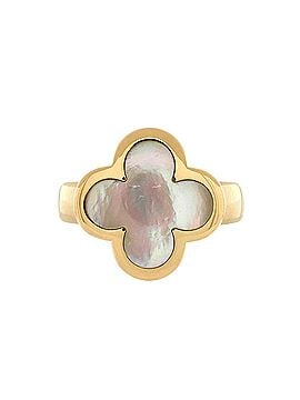 Van Cleef & Arpels Pure Alhambra Ring 18K Yellow Gold and Mother of Pearl (view 1)