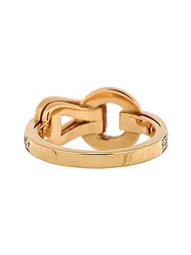 Cartier Agrafe Ring 18K Rose Gold with Diamonds Small (view 2)
