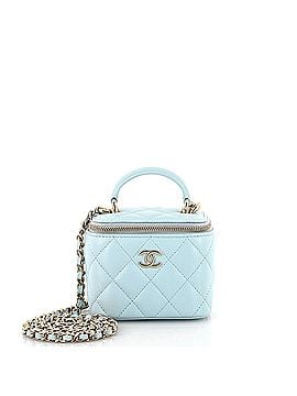 Chanel Classic Top Handle Vanity Case with Chain Quilted Lambskin Mini (view 1)