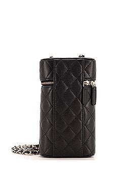 Chanel Classic Vanity Phone Holder with Chain Quilted Caviar (view 2)