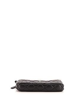 Chanel Double Zip Clutch with Chain Quilted Caviar (view 2)