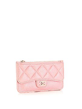 Chanel Flap Zip Card Holder Quilted Caviar (view 2)