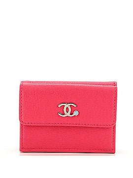 Chanel CC Trifold Flap Wallet Goatskin Small (view 1)
