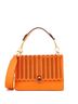 Fendi 100% Leather Orange Kan I Bag Laser Cut Leather Medium One Size - photo 1