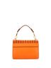 Fendi 100% Leather Orange Kan I Bag Laser Cut Leather Medium One Size - photo 4