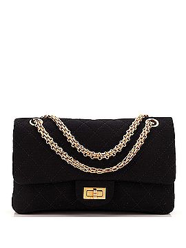 Chanel Vintage Reissue Chain Double Flap Bag Quilted Jersey Small (view 1)