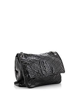 Saint Laurent Niki Chain Flap Bag Matelasse Chevron Leather Large (view 2)