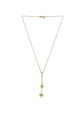 Tiffany & Co. Double Heart Dangle Pendant Necklace 18K Yellow Gold (view 2)