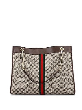 Gucci Rajah Chain Tote GG Coated Canvas Large (view 2)