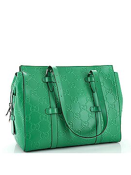 Gucci Tote Bag GG Embossed Perforated Leather (view 2)