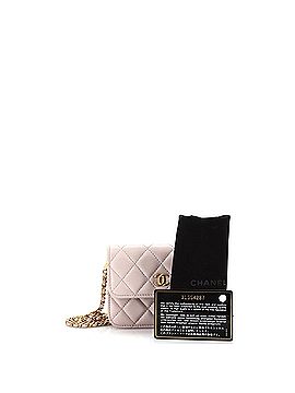 Chanel Pearl Crush Flap Clutch with Chain Quilted Lambskin Mini (view 2)