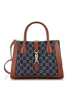 Gucci Jackie 1961 Tote GG Denim and Leather Medium (view 1)