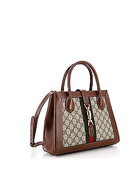 Gucci Jackie 1961 Web Tote GG Canvas and Leather Medium (view 2)