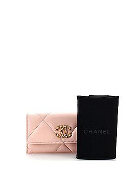 Chanel 19 Flap Wallet Quilted Lambskin Long (view 2)