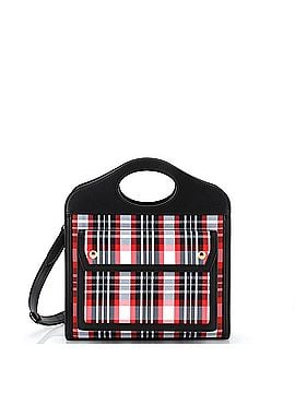 Burberry Pocket Tote Check Canvas with Leather Mini (view 1)