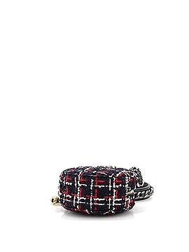 Chanel 19 Round Clutch with Chain Quilted Tweed (view 2)