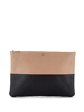 Chanel Bicolor O Case Clutch Lambskin Large (view 1)