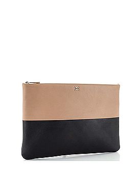 Chanel Bicolor O Case Clutch Lambskin Large (view 2)