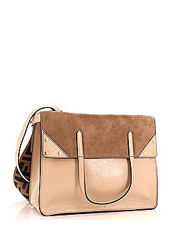 Fendi Flip Tote Leather with Suede Large (view 2)