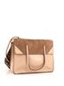 Fendi 100% Leather Tan Flip Tote Leather with Suede Large One Size - photo 3
