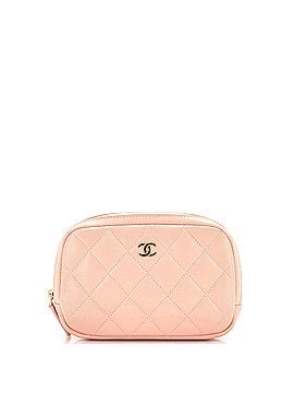 Chanel Curvy Cosmetic Pouch Quilted Caviar Small (view 1)