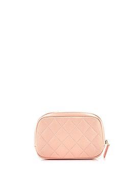 Chanel Curvy Cosmetic Pouch Quilted Caviar Small (view 2)