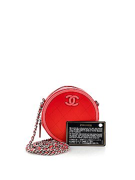 Chanel Color Pop Round Clutch with Chain Quilted Lambskin (view 2)