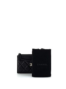 Chanel Zip Around Card Holder Quilted Lambskin (view 2)