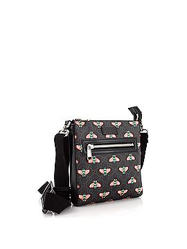 Gucci Front Zip Messenger Bestiary Bee Print GG Coated Canvas Small (view 2)