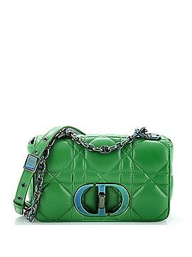 Christian Dior Caro Bag Padded Macrocannage Quilt Calfskin with Iridescent Hardware Small (view 1)