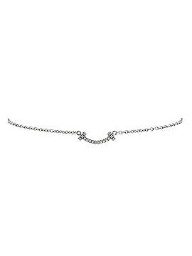 Tiffany & Co. T Smile Chain Bracelet 18K White Gold with Diamonds Mini (view 1)